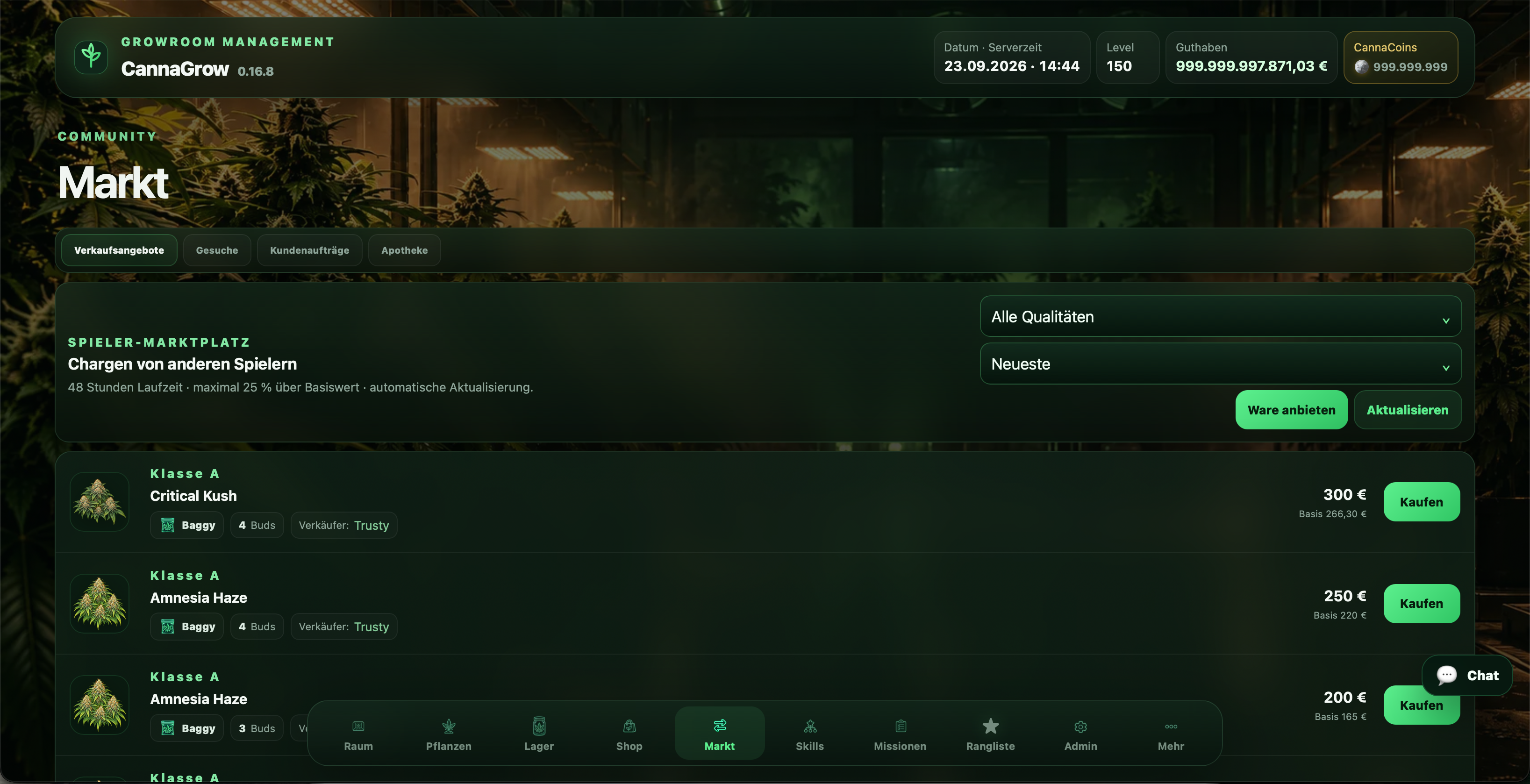 CannaGrow Projektvorschau – Screenshot 3