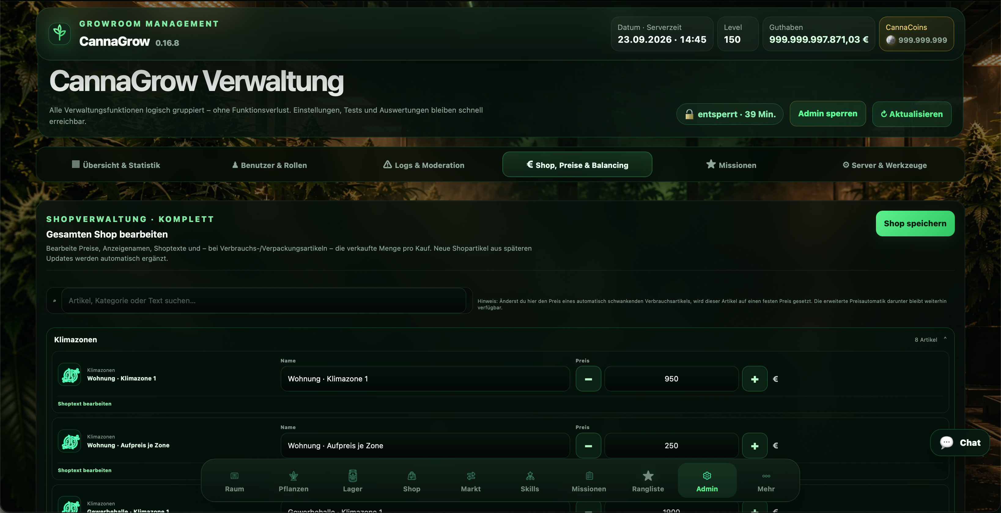 CannaGrow Projektvorschau – Screenshot 5